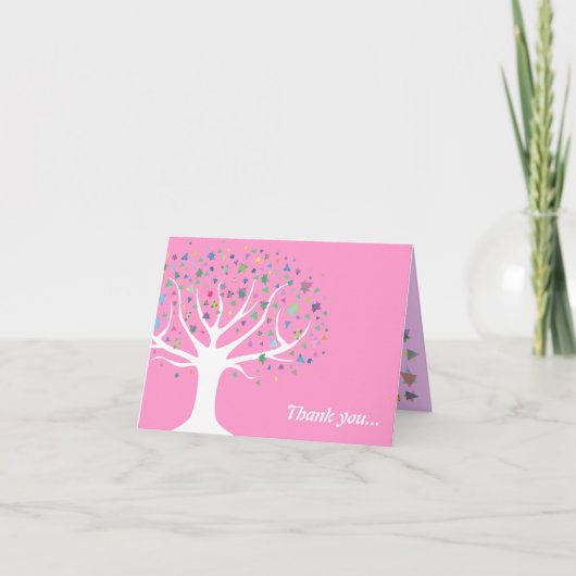 Tree of Life Baby Naming Dank u kaart (Voorkant)