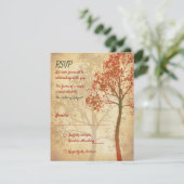 Tree of Life Bar Mitswa Beantwoorden Kaart (Staand voorkant)