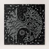 Tree of Life - black and white Legpuzzel (Horizontaal)