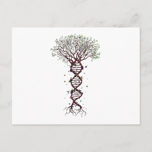 Tree of Life DNA Genetics Biology Environment Aankondigingskaart (Voorkant)