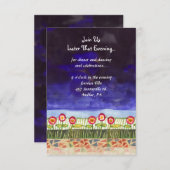 Tree of Life Doves Bar Carte de réception Bat mitz (Devant / Derrière)