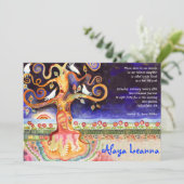 TREE OF LIFE Doves Bar Invitation Bat mitzvah (Debout devant)