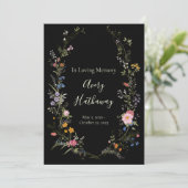 Tree of Life Floral Crest Uitvaartmonument Kaart (Staand voorkant)