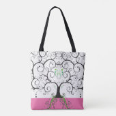 Tree of Life illustratie canvas tas print (Achterkant)