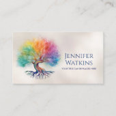 Tree of Life - kleurrijk gebladerte Visitekaartje (Voorkant)