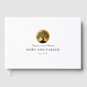 Tree of Life! Memorial White Custom Gastenboek (Voorkant)
