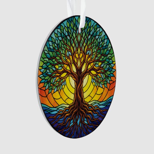 Tree of Life Ornament 2025, Stained-Glass Effect 1 (devant)