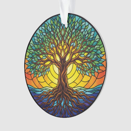 Tree of Life Ornament 2025, Stained-Glass Effect 1 (devant)