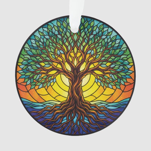 Tree of Life Ornament 2025, Stained-Glass Effect 1 (devant)