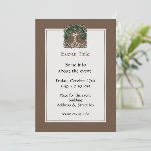 Tree of Life Papier Quilling Kaart (Staand voorkant)