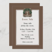 Tree of Life Papier Quilling Kaart (Voorkant / Achterkant)