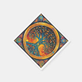 Tree of Life papieren servet (Hoek)