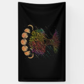 Tree of Life Phases of the Moon Spandoek (Verticaal)