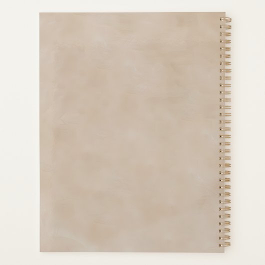 Tree of Life Planner – Gold & Neutral Tones (Achterkant)