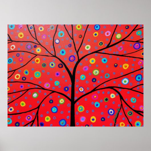 TREE OF LIFE POSTER PAINTING (Voorkant)
