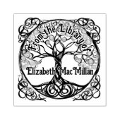 Tree of Life Rubber Ex Libris Stempel (Afrduk)