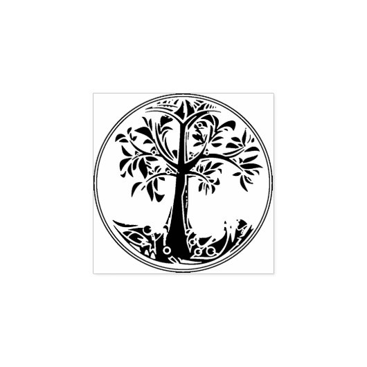 Tree of Life Rubber Stamp Rubberstempel (Afrduk)