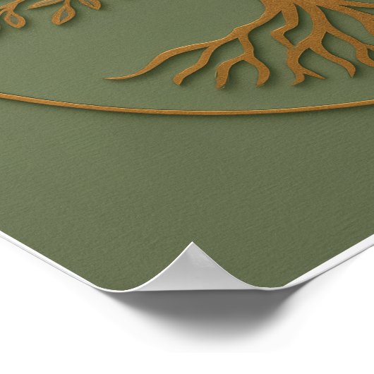 Tree of Life Sage Copper Poster (Hoek)