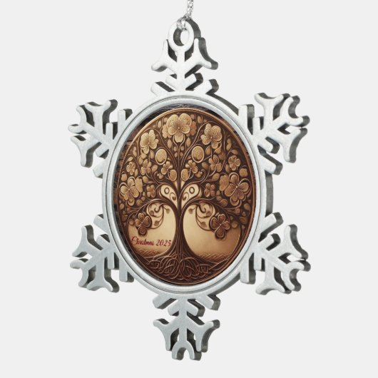 Tree of life Snowflake Ornament (Rechts)