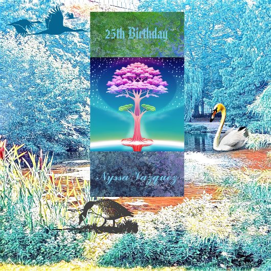 Tree of Life Soulful Greenery 25e verjaardagsfeest Servet