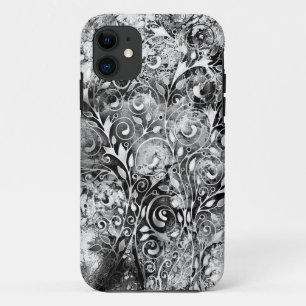 Tree Of Life - Spirals Leaves Grunge Stijl 1 iPhone 11 Hoesje