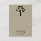 Tree of Life Spirituele Tree Organic Display Kaart Visitekaartje (Voorkant)