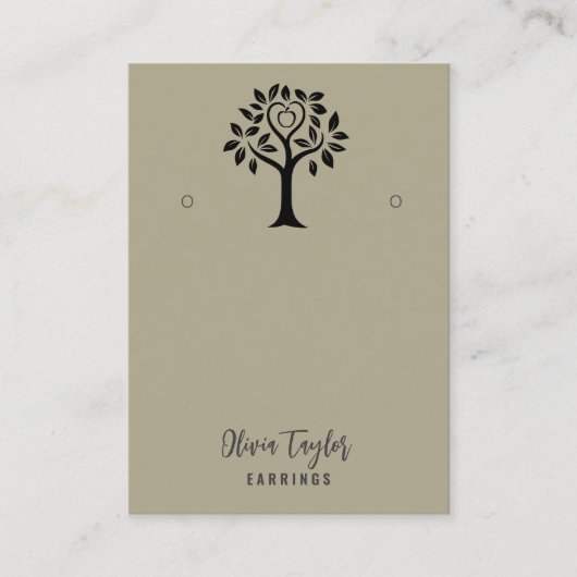 Tree of Life Spirituele Tree Organic Display Kaart Visitekaartje (Voorkant)