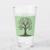 🌳 Tree of Life Tall Drinking Glass - Barware 🥛 Glas (Achterkant)