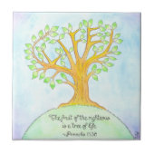 Tree of Life Tegel / Trivet Tegeltje (Voorkant)