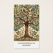 Tree Of Life Vintage greenery Earring Display Card (Dos)