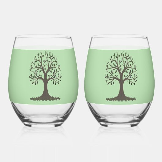 🌳 Tree of Life Wijn Glas - Drinkglas 🍹 (Voorkant)