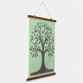 🌳 Tree of Life Wood Frame Wall Tapestry Hangend Wandkleed (Gebogen)