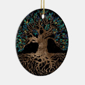 Tree of life - Ygdrasil Golden and Marble ornament (Rechts)