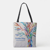 Tree of Life Yoga Instructeur Canvas tas (Achterkant)