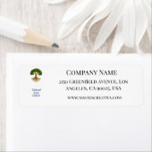 Tree of Life Zakelijk Logo Promotiemateriaal Etiket (Insitu)