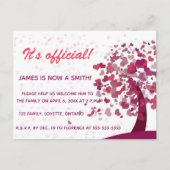 Tree of Love Adoptie Uitnodiging (Voorkant)