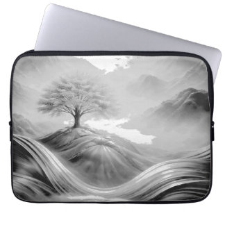 Tree of Serenity, a breathtaking fusion of nature. Laptop Sleeve