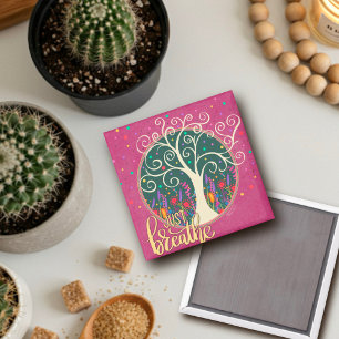 Tree Paarse Adem gewoonInspirivity Magneet