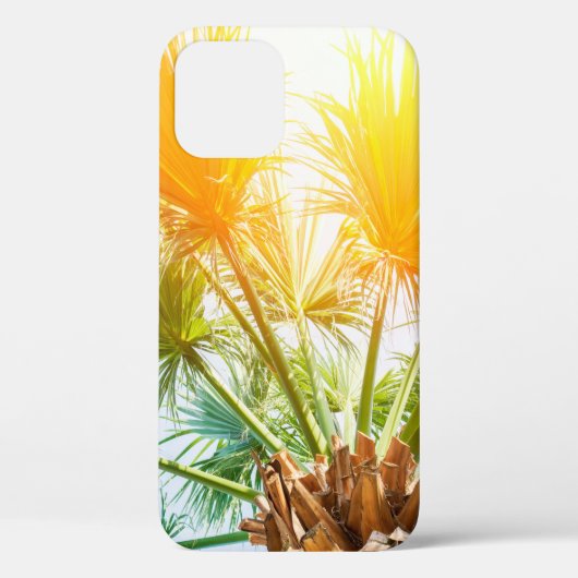 Tree palm bright sun summer background tropical p. Case-Mate iPhone case (Achterkant)