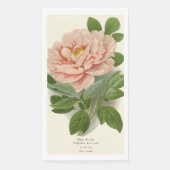 Tree Peony – Elegant  Botanisch Ontwerp Servet (Voorkant)
