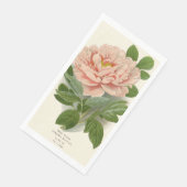 Tree Peony – Elegant  Botanisch Ontwerp Servet (Hoek)