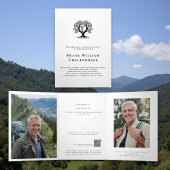 Tree Pod Natural Burial Remembrance Uitnodiging