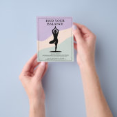 Tree Pose - Clean Yoga Instructor Flyer (Hand)
