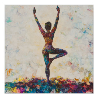 Tree Pose Glossy Poster Perfect Poster