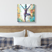 Tree Pose Stretched Canvas Afdruk (Insitu (Slaapkamer))