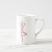 Tree Pose Yoga Porselein Kop (Rechts)