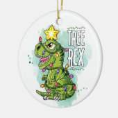 Tree Rex Dinosaurus Keramisch Ornament (Links)