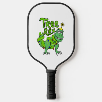 Tree Rex Dinosaurus Tyrannosaurus T-Rex Christmas  Pickleball Paddle