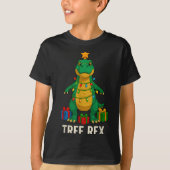 Tree Rex Funny Dinosaur Christmas  T-shirt (Voorkant)