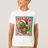 Tree Rex – Grappig Kerst T-Rex T-shirt (Voorkant)